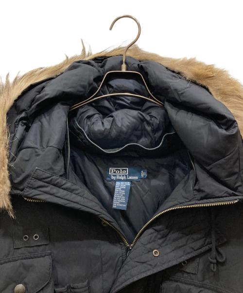 POLO RALPH LAUREN（ポロ・ラルフローレン）POLO RALPH LAUREN (ポロ・ラルフローレン) 90’ｓマルチポケットダウンボンバージャケット ブラック サイズ:XLの古着・服飾アイテム
