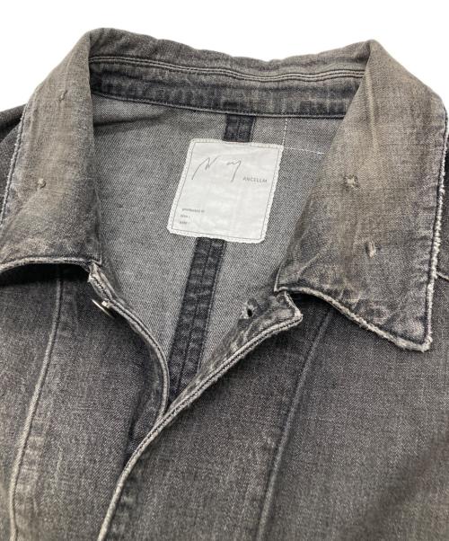 ANCELLM（アンセルム）ANCELLM (アンセルム) 25SS DENIM COVERALL(BLACK) ブラック サイズ:3の古着・服飾アイテム