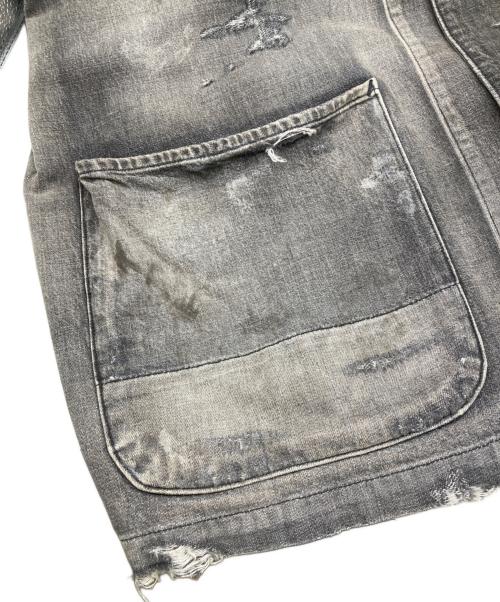 ANCELLM（アンセルム）ANCELLM (アンセルム) 25SS DENIM COVERALL(BLACK) ブラック サイズ:3の古着・服飾アイテム