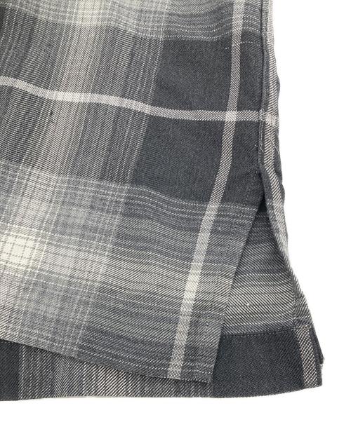 POLO RALPH LAUREN（ポロ・ラルフローレン）POLO RALPH LAUREN (ポロ・ラルフローレン) 90’ｓ STEWARD オープンカラーオンブレチェックシャツ ブラック サイズ:XLの古着・服飾アイテム