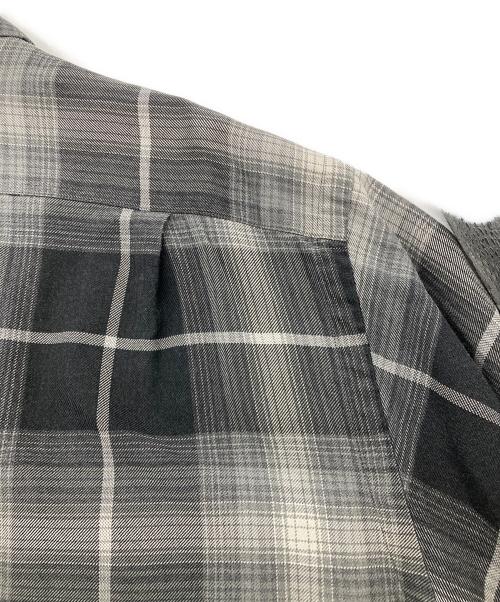 POLO RALPH LAUREN（ポロ・ラルフローレン）POLO RALPH LAUREN (ポロ・ラルフローレン) 90’ｓ STEWARD オープンカラーオンブレチェックシャツ ブラック サイズ:XLの古着・服飾アイテム