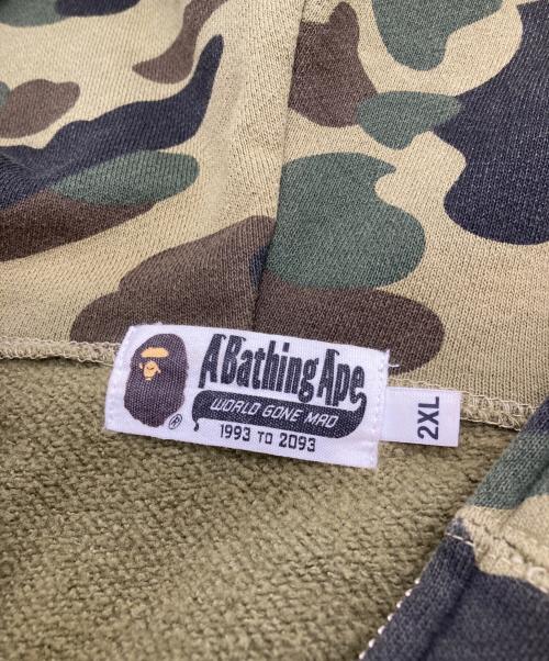 A BATHING APE（アベイシングエイプ）A BATHING APE (ア ベイシング エイプ) ジップパーカー カーキ サイズ:2XLの古着・服飾アイテム