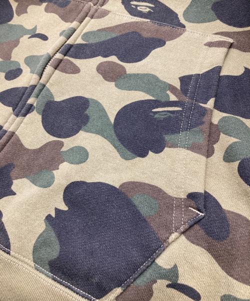 A BATHING APE（アベイシングエイプ）A BATHING APE (ア ベイシング エイプ) ジップパーカー カーキ サイズ:2XLの古着・服飾アイテム