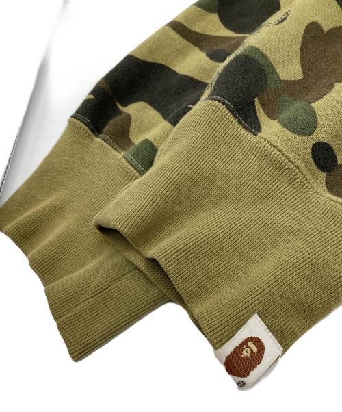 A BATHING APE（アベイシングエイプ）A BATHING APE (ア ベイシング エイプ) ジップパーカー カーキ サイズ:2XLの古着・服飾アイテム