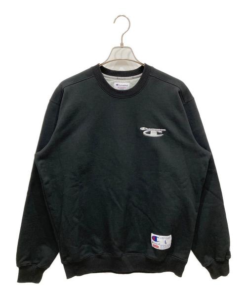 SUPREME（シュプリーム）Supreme (シュプリーム) Champion (チャンピオン) 3D Metallic Crewneck ブラック サイズ:SIZE Lの古着・服飾アイテム