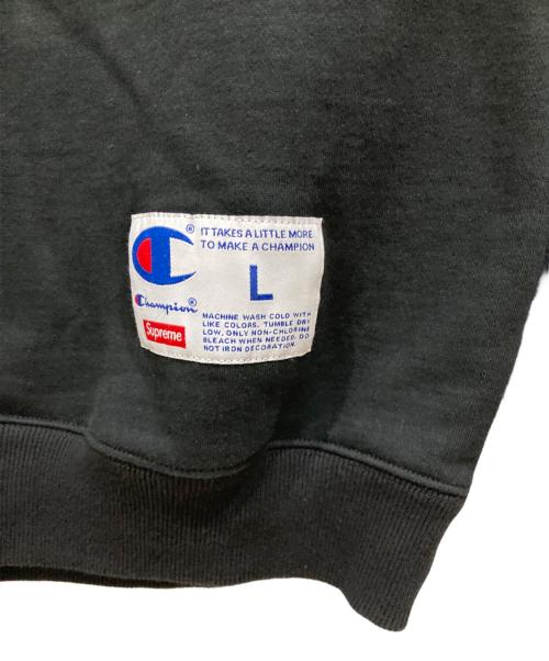 SUPREME（シュプリーム）Supreme (シュプリーム) Champion (チャンピオン) 3D Metallic Crewneck ブラック サイズ:SIZE Lの古着・服飾アイテム