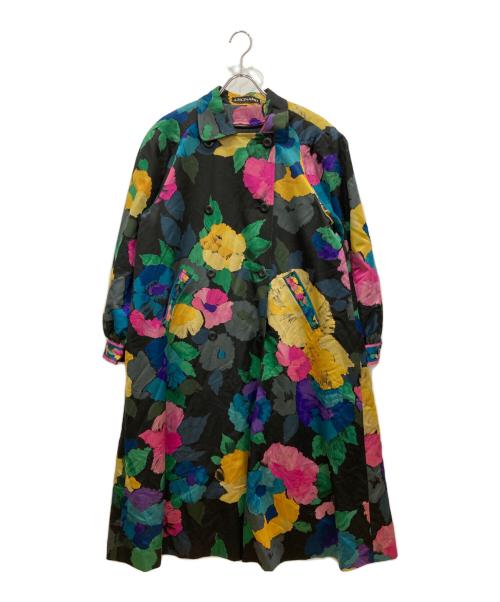 LEONARD（レオナール）LEONARD (レオナール) ライナー付きフラワーコート ブラック サイズ:SIZE9の古着・服飾アイテム