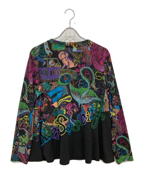 TOKUKO1erVOL（トクコプルミエヴォル）TOKUKO1erVOL (トクコプルミエヴォル) 総柄カットソー ブラック サイズ:SIZE9の古着・服飾アイテム