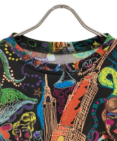 TOKUKO1erVOL（トクコプルミエヴォル）TOKUKO1erVOL (トクコプルミエヴォル) 総柄カットソー ブラック サイズ:SIZE9の古着・服飾アイテム