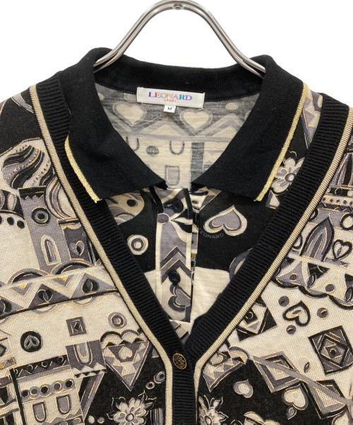 LEONARD SPORT（レオナール スポーツ）LEONARD SPORT (レオナール スポーツ) アンサンブルカーディガン ブラック サイズ:Mの古着・服飾アイテム