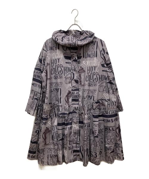 TOKUKO1erVOL（トクコプルミエヴォル）TOKUKO1erVOL (トクコプルミエヴォル) 総柄コート グレー サイズ:SIZE9の古着・服飾アイテム