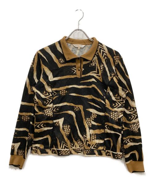 LEONARD SPORT（レオナール スポーツ）LEONARD SPORT (レオナール スポーツ) プリントカットソー ブラウン サイズ:SIZE42の古着・服飾アイテム