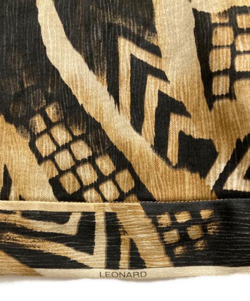 LEONARD SPORT（レオナール スポーツ）LEONARD SPORT (レオナール スポーツ) プリントカットソー ブラウン サイズ:SIZE42の古着・服飾アイテム