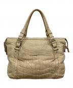 JRAジェーアールエー）の古着「型押しトートバッグ」｜ベージュ