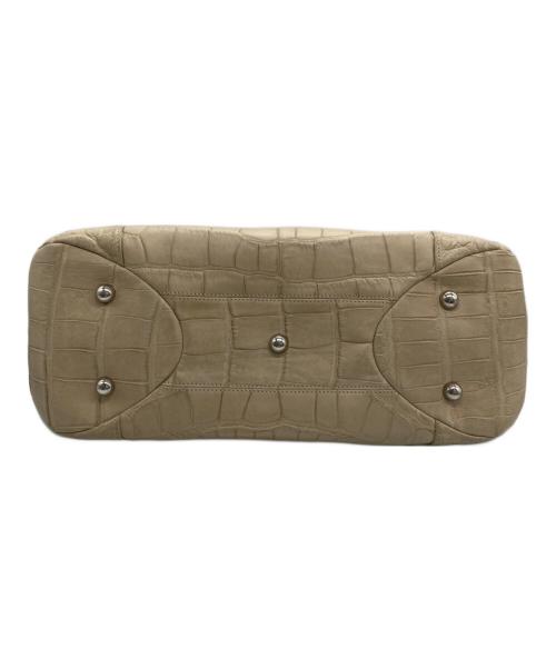 JRA（ジェーアールエー）JRA (ジェーアールエー) 型押しトートバッグ ベージュの古着・服飾アイテム