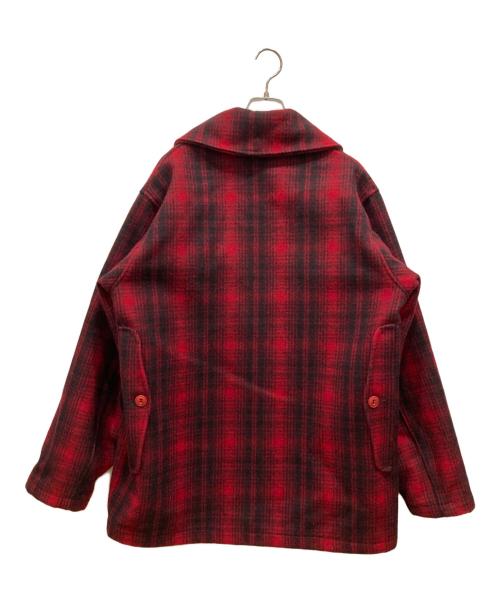 WOOLRICH（ウールリッチ）WOOLRICH (ウールリッチ) マッキーノクルーザージャケット レッド×ブラック サイズ:	SIZE 42の古着・服飾アイテム