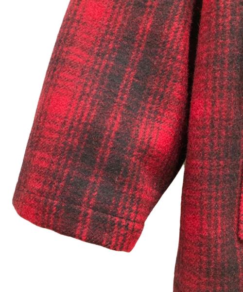 WOOLRICH（ウールリッチ）WOOLRICH (ウールリッチ) マッキーノクルーザージャケット レッド×ブラック サイズ:	SIZE 42の古着・服飾アイテム