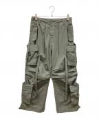 HOUSTONヒューストン）の古着「ナイロン テクノパンツ」｜カーキ