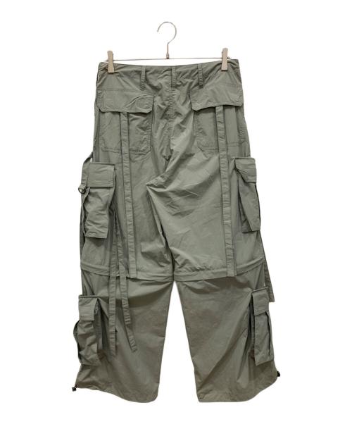 HOUSTON（ヒューストン）HOUSTON (ヒューストン) ナイロン テクノパンツ カーキ サイズ:Mの古着・服飾アイテム