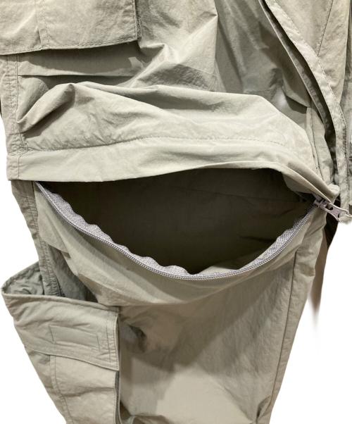 HOUSTON（ヒューストン）HOUSTON (ヒューストン) ナイロン テクノパンツ カーキ サイズ:Mの古着・服飾アイテム