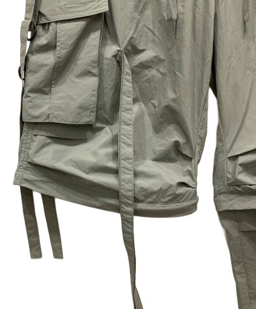 HOUSTON（ヒューストン）HOUSTON (ヒューストン) ナイロン テクノパンツ カーキ サイズ:Mの古着・服飾アイテム