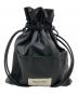 beautiful people（ビューティフルピープル）の古着「2Way Leather Drawstring Shoulder Bag」｜ブラック