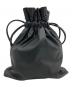 beautiful people (ビューティフルピープル) STUDIOUS (ステュディオス) 2Way Leather Drawstring Shoulder Bag ブラック：6000円