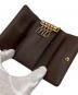 中古・古着 LOUIS VUITTON (ルイ ヴィトン) ダミエ　キーケース ミュルティクレ4 ブラウン：4000円