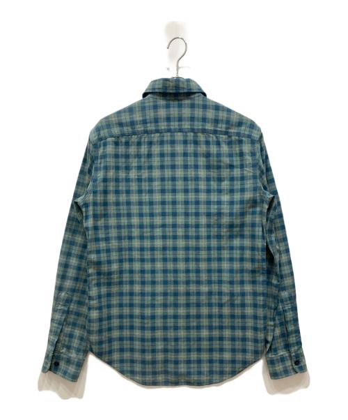 RRL（ダブルアールエル）RRL (ダブルアールエル) インドコットンチェックシャツ ブルー サイズ:XSの古着・服飾アイテム