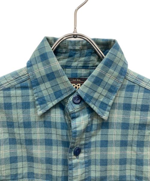 RRL（ダブルアールエル）RRL (ダブルアールエル) インドコットンチェックシャツ ブルー サイズ:XSの古着・服飾アイテム