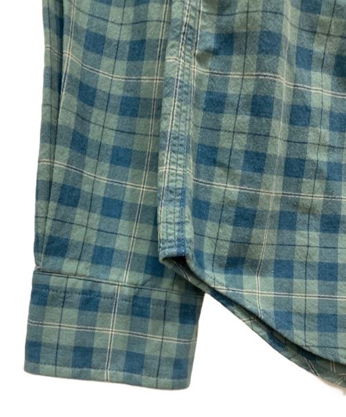 RRL（ダブルアールエル）RRL (ダブルアールエル) インドコットンチェックシャツ ブルー サイズ:XSの古着・服飾アイテム