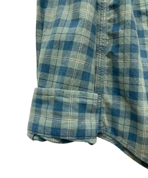 RRL（ダブルアールエル）RRL (ダブルアールエル) インドコットンチェックシャツ ブルー サイズ:XSの古着・服飾アイテム