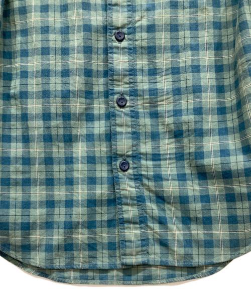 RRL（ダブルアールエル）RRL (ダブルアールエル) インドコットンチェックシャツ ブルー サイズ:XSの古着・服飾アイテム