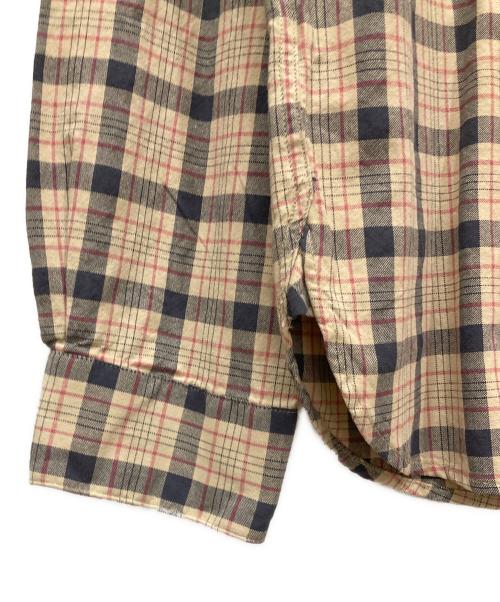 RRL（ダブルアールエル）RRL (ダブルアールエル) インドコットンチェックシャツ ベージュ サイズ:Sの古着・服飾アイテム