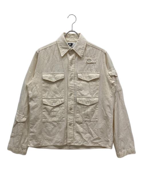 Engineered Garments（エンジニアドガーメンツ）Engineered Garments (エンジニアードガーメンツ) BEAMS PLUS (ビームスプラス) 別注リネン混サファリジャケット ベージュ サイズ:XSの古着・服飾アイテム
