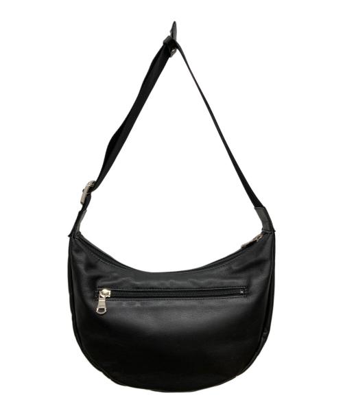 russet（ラシット）russet (ラシット) ソフトレザーラウンドショルダーバッグ ブラックの古着・服飾アイテム