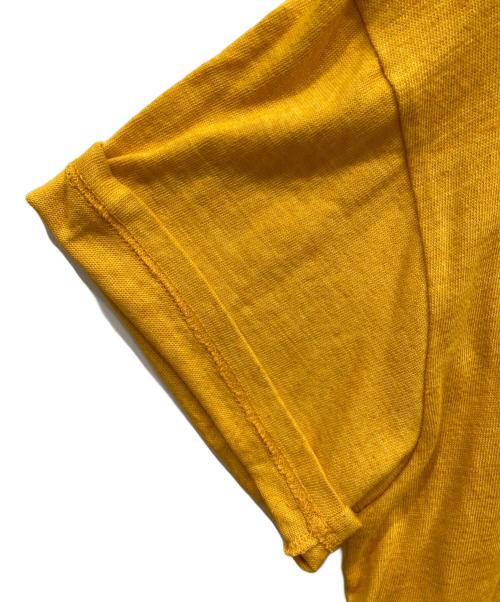 Hysteric Glamour（ヒステリックグラマー）Hysteric Glamour (ヒステリックグラマー) SCRATCH LINEプリントTシャツ イエロー サイズ:Sの古着・服飾アイテム