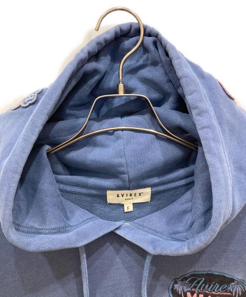 AVIREX（アヴィレックス）AVIREX (アヴィレックス) FADE WASH WAPPEN PARKA ブルー サイズ:freeの古着・服飾アイテム
