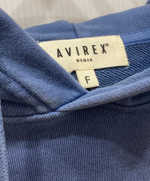 AVIREX（アヴィレックス）AVIREX (アヴィレックス) FADE WASH WAPPEN PARKA ブルー サイズ:freeの古着・服飾アイテム