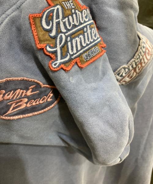 AVIREX（アヴィレックス）AVIREX (アヴィレックス) FADE WASH WAPPEN PARKA ブルー サイズ:freeの古着・服飾アイテム