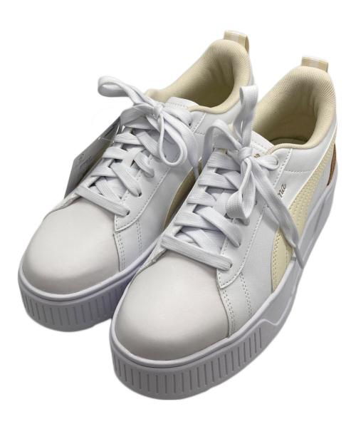 PUMA（プーマ）PUMA (プーマ) カメルン コルク ホワイト×ベージュ サイズ:24の古着・服飾アイテム