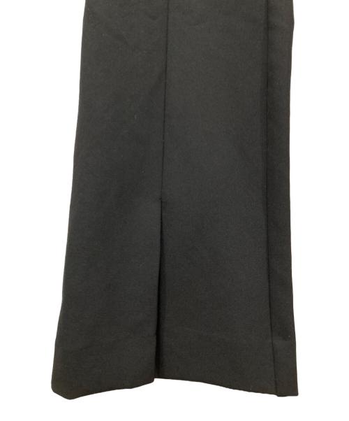 anuans（アニュアンス）anuans (アニュアンス) ダブルストレッチスリットフレアパンツ ブラック サイズ:XSの古着・服飾アイテム