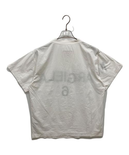 MM6 Maison Margiela（エムエムシックスメゾンマルジェラ）MM6 Maison Margiela (エムエムシックスメゾンマルジェラ) ロゴカットソー ホワイト サイズ:SIZE 36の古着・服飾アイテム