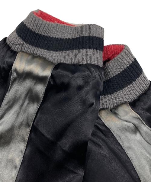 錦（ニシキ）錦 (ニシキ) EVANGELION (エヴァンゲリオン) 雅結 (ミヤビムスビ) リバーシブルジャケット ブラック×グレー サイズ: Lの古着・服飾アイテム