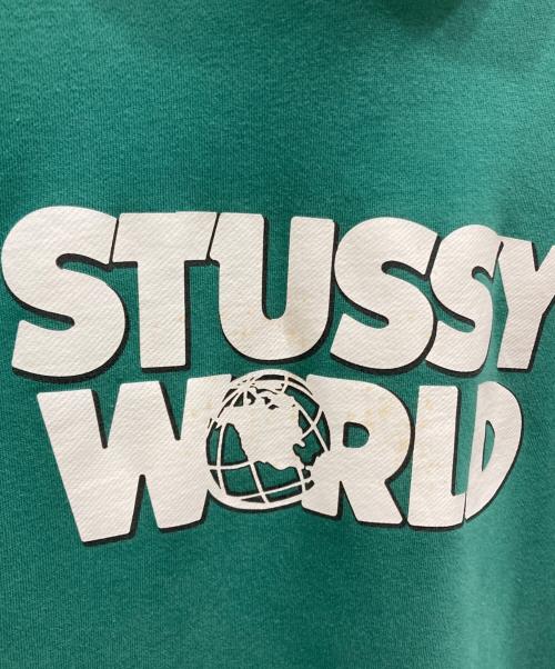 stussy（ステューシー）stussy (ステューシー) プルオーバーパーカー グリーン サイズ:Ⅼの古着・服飾アイテム