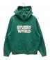 stussy（ステューシー）の古着「プルオーバーパーカー」｜グリーン