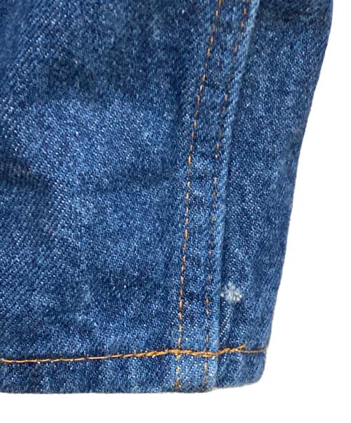 PRSN BLU（プリズンブルース）PRSN BLU (プリズンブルース) ダブルニーデニムパンツ インディゴ サイズ:86cm (W34)の古着・服飾アイテム