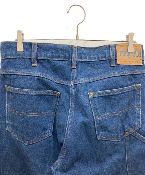PRSN BLU（プリズンブルース）PRSN BLU (プリズンブルース) ダブルニーデニムパンツ インディゴ サイズ:86cm (W34)の古着・服飾アイテム