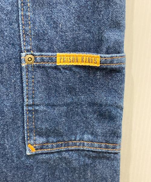 PRSN BLU（プリズンブルース）PRSN BLU (プリズンブルース) ダブルニーデニムパンツ インディゴ サイズ:86cm (W34)の古着・服飾アイテム