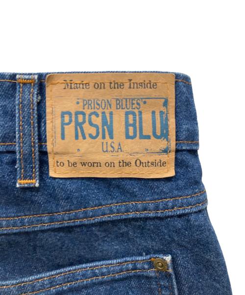 PRSN BLU（プリズンブルース）PRSN BLU (プリズンブルース) ダブルニーデニムパンツ インディゴ サイズ:86cm (W34)の古着・服飾アイテム
